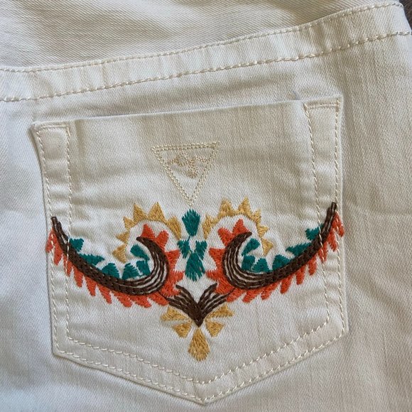 Guess White Denim Miniskirt - Size 26 - Picture 7 of 7